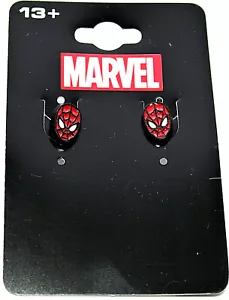 Marvel Comics Spider-Man Face Mask Post Earrings New NOS MOC - Picture 1 of 3