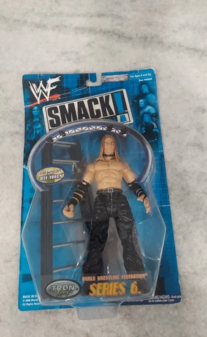 2000 WWF WWE Jakks Jeff Hardy Boyz Smackdown Wrestling Figure MOC TNA Impact Cover