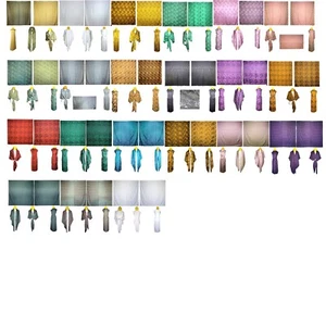 Neu mit Etikett doppelseitiges Seidentuch 52 Zoll x 52 Zoll großes quadratisches Tuch Halstuch verschiedene Stile Sel - Bild 1 von 189