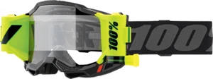 100% Adult's Accuri 2 Forecast Motorcycle Goggle Clear Lens Black 50017-00008 - Picture 1 of 1