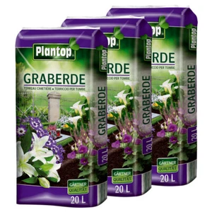 Graberde Plantop 3 Säcke á 20L = 60 Liter Blumenerde Spezialerde ohne Rußzusatz - Bild 1 von 3