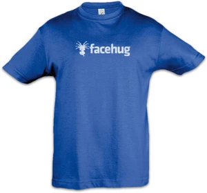 Facehug Kids Boys T-Shirt Alien Fun Symbol Sign Logo Aliens Ripley Symbol Logo - Picture 1 of 1