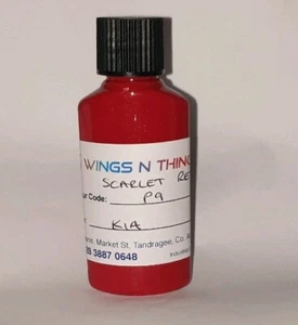 KIA C'EED SPORTAGE SEDONA RIO SCARLET RED P9  TOUCH UP BRUSH CAR PAINT 30ml - Picture 1 of 1