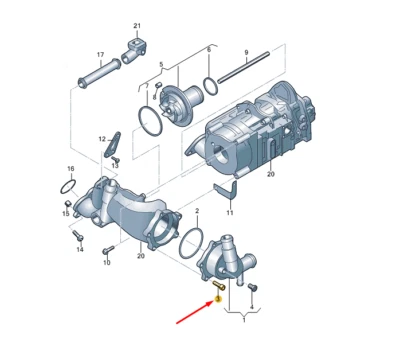 New AUDI R8 Spyder 42 Coolant Regulator Socket Head Bolt WHT003868 Foto 1 de 4
