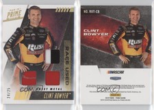 2019 Panini Prime Race-Used Trios Sheet Metal Holo Gold /25 Clint Bowyer #RUT-CB