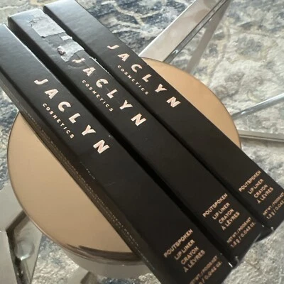 (3) JACLYN Cosmetics -Poutspoken Lip Liner- Easy Peasy, You Guys, In Control-NIB - Image 1 of 2