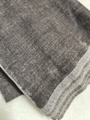 Remnant Velvet Upholstery Fabric Gray 19” Wide X 79” - Image 1 of 3