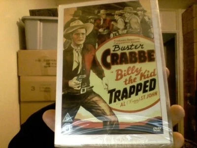 Billy The Kid : Trapped (1942) Buster Crabbe - Like New DVD - Image 1 of 2