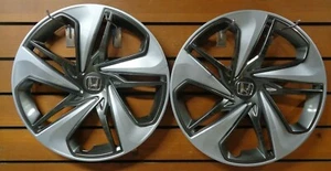 New Pair of (2) 16" Hubcaps Wheel Covers Fits 2019 2020 2021 Honda Civic 55103 - Picture 1 of 2