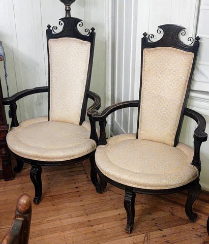 Corner king Throne Chairs Cover