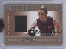 2010 Sportkings Series D Auto Memorabilia Silver Biba Golic #AM-BGO2 Auto