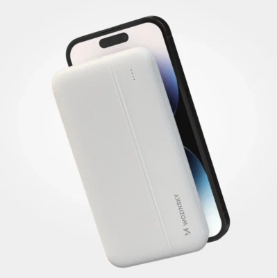Powerbank 2x USB-C+A 10000 mAh externer Akku tragbar Kabel Ladegerät Ladestation - Bild 1 von 4