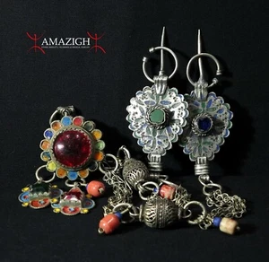 Old Pair Berber Fibulae – TIZERZAI – Souss Region, Morocco - Picture 1 of 6