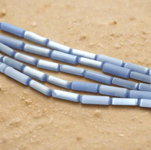 Katzenauge Perlen Röhre 17 x 5 mm für Armband Schmuckherstellung 25 Stück - Bild 1 von 13