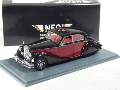 (KI-02-30) Neo Scale Models 43950 Jaguar Mk V schwarz/rot in 1:43 in OVP - Bild 1 von 2