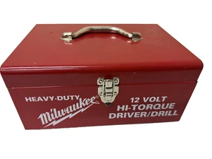 Vintage Milwaukee Heavy-Duty Electric Driver Drill HEAVY DUTY METAL CASE ONLY - Picture 1 of 5
