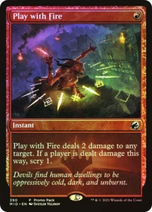 MTG FOIL Play with Fire Promo Pack Innistrad Midnight Hunt - Promoción: General - Imagen 1 de 1