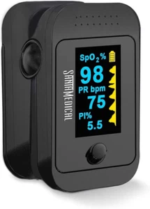 Dual Color OLED Pulse Oximeter Fingertip, Blood Oxygen Saturation Monitor (Sp... - Picture 1 of 1