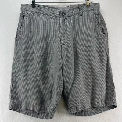 Pantalones Cortos Toscano Para Hombre Talla 32 Lino Golf Chino Frente Plano Caminar Lona Gris Foto 1 de 4