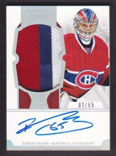 2012-13 Dominion Hockey Auto Rookie Patch #131 Robert Mayer 07/65