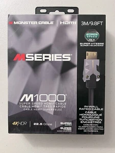 Monster cable HDMI Premium M1000 3M/9.8FT 22.5 Gbps Super Speed - Picture 1 of 4