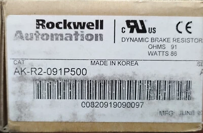 Rockwell Automation AK-R2-091P500 Dynamic Brake Resistor, 0-1000VDC 91Ω