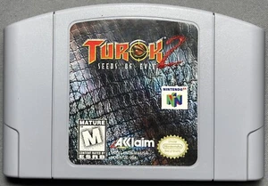 Turok 2 Seeds Of Evil (Nintendo 64 N64, 1998) Cart Only Authentic & Tested - Picture 1 of 5