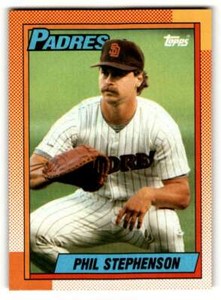 1990 Topps #584 Phil Stephenson    San Diego Padres Baseball Cards EX/N ID:53551