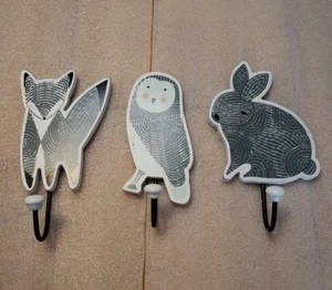 CBK Inspired Home Wandhaken Fuchs Eule und Hase Kinderzimmer - Bild 1 von 8