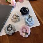 6cm Camellia Flower Brooches Elegant Lapel Pins New Crystal Corsage