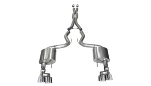 Corsa Xtreme 3" Exhaust 4" Tips Fits 18-23 Mustang GT Coupe w/o Active Exhaust - Picture 1 of 10