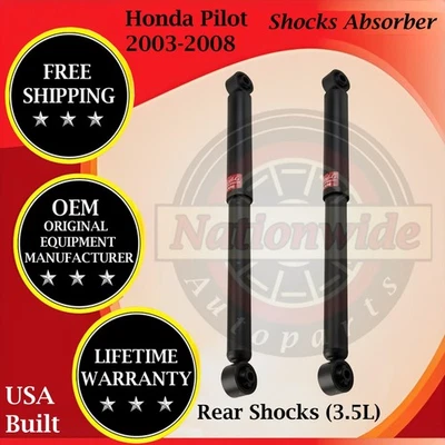 KYB Genuine OEM Rear Shocks For 2003-2008 Honda Pilot Lifetime Warranty — 第 1/4 张图片