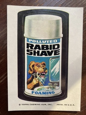 1973-1975 WONDER Bread Wacky Packages Series 1 Rabid Shave Free Ship - Image 1 of 4