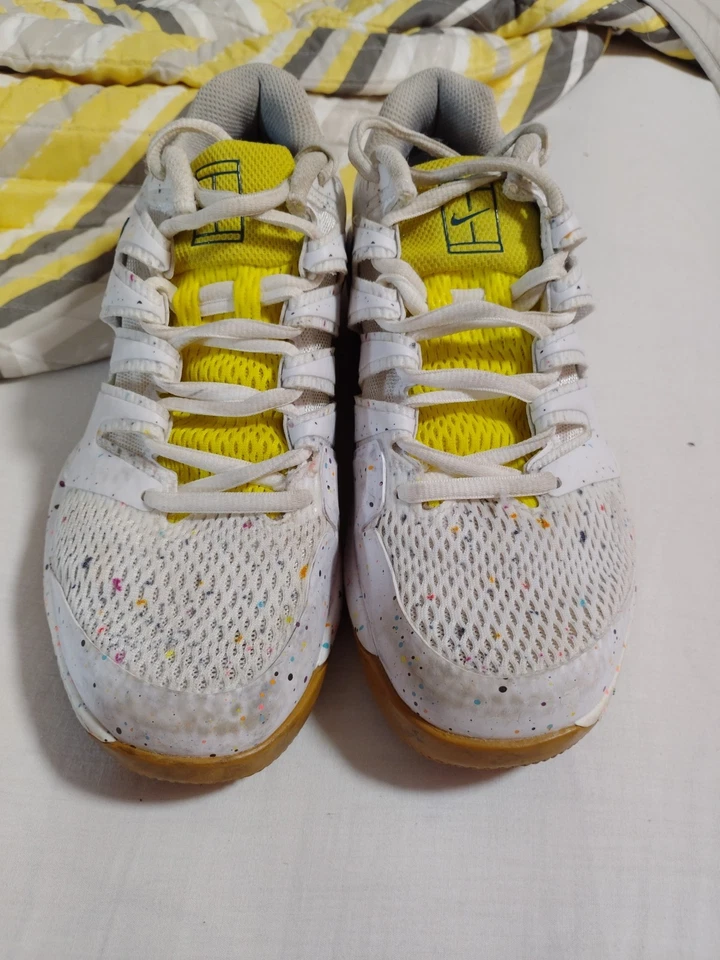 Nike Court Air Zoom Vapor X HC Sneakers Speckled AA8027-109 White Pink sz 8 - Image 1 of 4