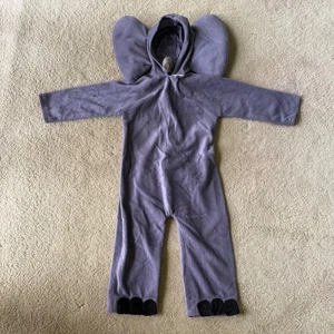 Elefant Kostüm Body Kinder 2-3T Halloween grau Kapuze Einteiler Kleinkind Baby - Bild 1 von 11