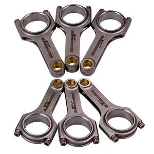 6x Connecting Rods for BMW M3 E36 E46 S50 S50B32 European model Conrod ARP Bolts - Foto 1 di 18