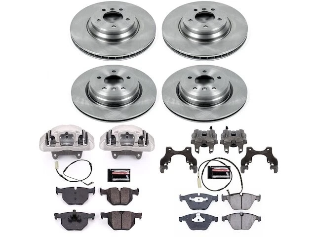 Kit de pastillas de freno y rotor delanteras y traseras para BMW 335d ZR193YH 2009-2010 Foto 1 de 1