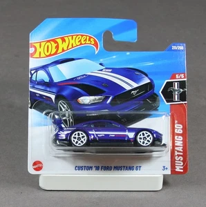 Ford Mustang GT personalizado Hot Wheels Mustang 60th 2025 2018 azul HYY94 1/64 - Imagen 1 de 1