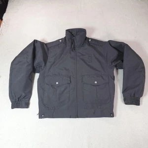 Blauer Giacca Uomo Media Nera Isolata Nylon Polizia Duty Bomber Cappotto Sicurezza - Foto 1 di 13