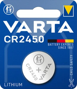 100x Varta CR2450 (100x1 blister) 3V lithium button cell 560 mAh VCR2450 - Picture 1 of 5