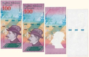 VENEZUELA, 100 Bs Soberanos, Enero-15-2018, Serie A8, UNC. PRUEBA DE IMPRESION - Picture 1 of 2