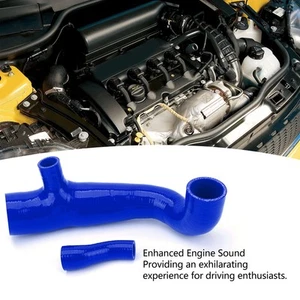 (Blue)Air Intake Duct Improved Engine Sound Increased Air Flow Silicone - Picture 1 of 12