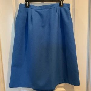Gonna midi vintage Nikki blu elastico in vita 16P - Foto 1 di 4