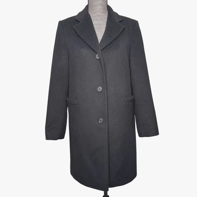 Abrigo Lauren Ralph Lauren Mujer 12P Pequeño Negro Abrigo Lana Forrado 25397P Foto 1 de 4