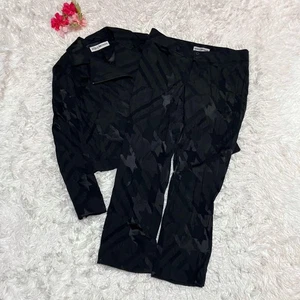 ISSEY MIYAKE set up pants all over pattern 2 size Jacket Pants Black from Japan - Picture 1 of 7