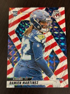 Damien Martinez 2025 Panini Mosaic Red & White Prizm RC - Seahawks - Picture 1 of 2