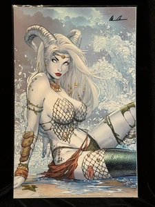 Stampa Lady Death 11x17 Zodiaco Mike DeBalfo firmata Brian Pulido - Foto 1 di 2