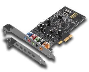 Carte audio Creative Sound Blaster Audigy FX 5.1 PCIe SBX 600Amp 106dB 24 bits - Photo 1/4