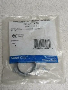 Thomas & Betts Steel City BG204a-1 Insulated Grounding Bushing 1 1/4in - Picture 1 of 3
