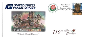 110TH ROSE PARADE COVER 1999 WOLF MAN STAMP - Picture 1 of 1